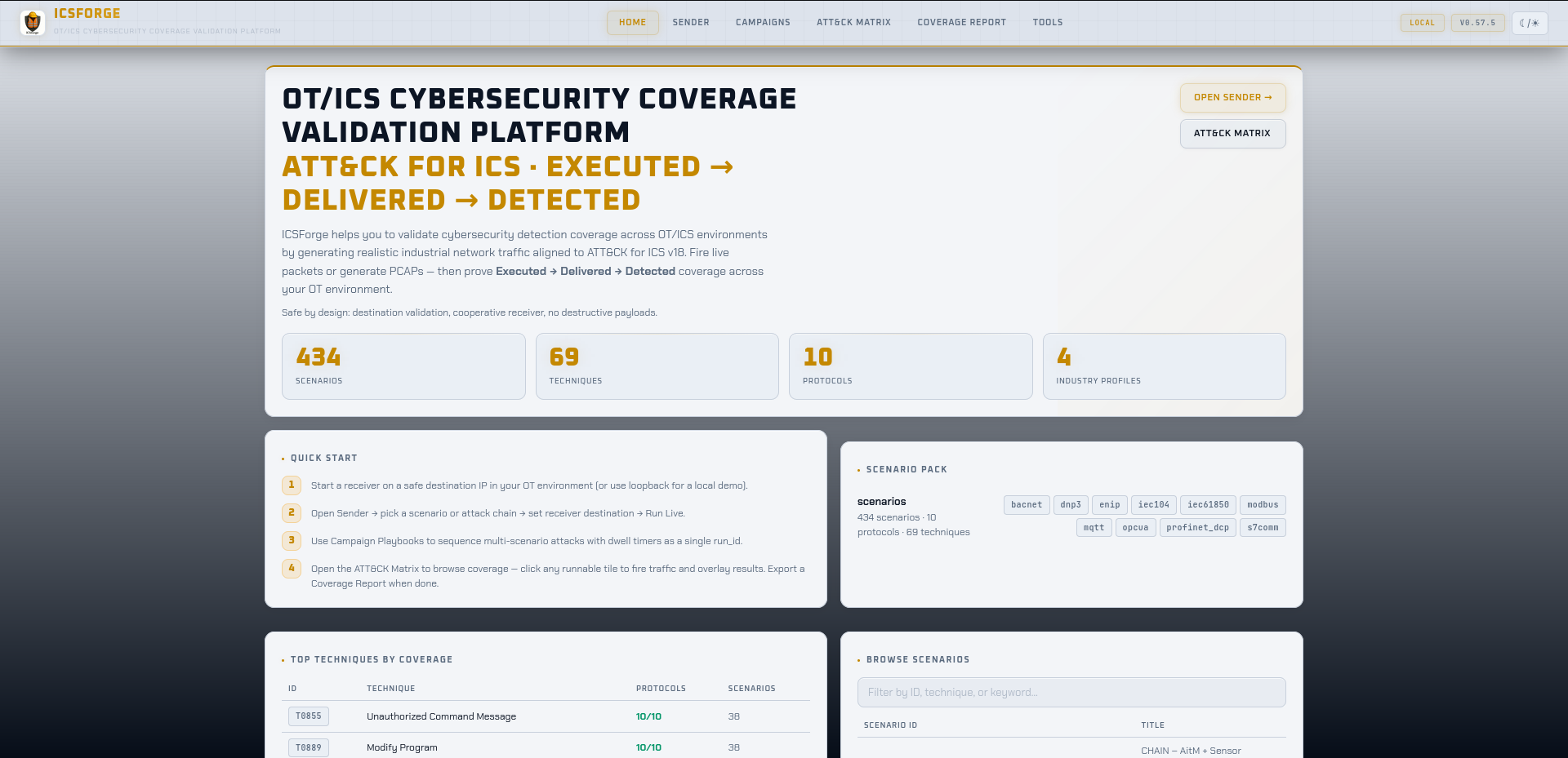 Sender Landing Light